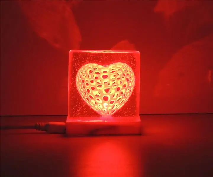 VORONOI HEART LAMP: 12 алхам (зурагтай)