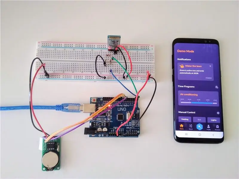 Arduino: programmes horaires et télécommande à partir de l'application Android