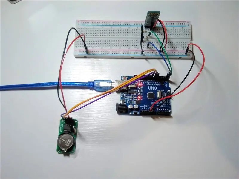 Подключите модуль DS1302 RTC