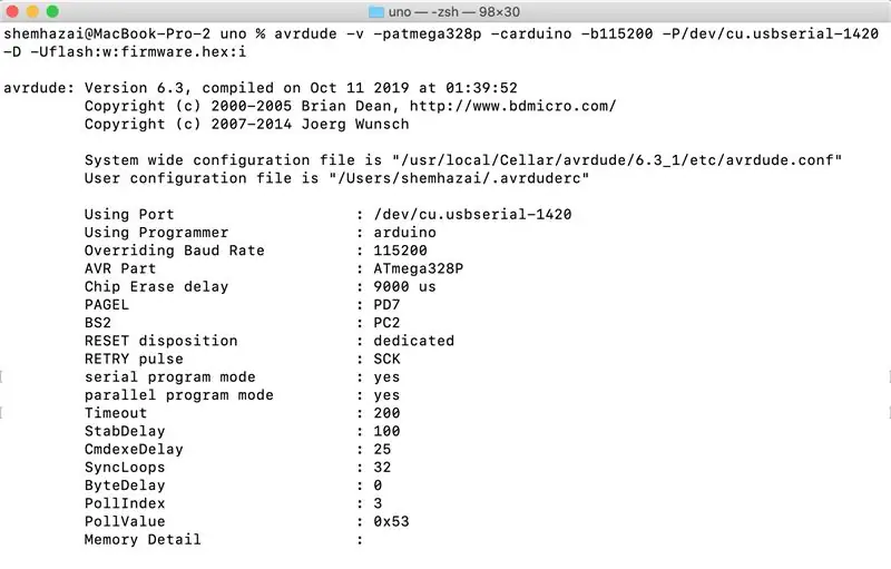 Last opp Arduino -programmet