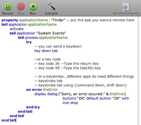 Applescript orqali Mac -ni masofadan boshqarish