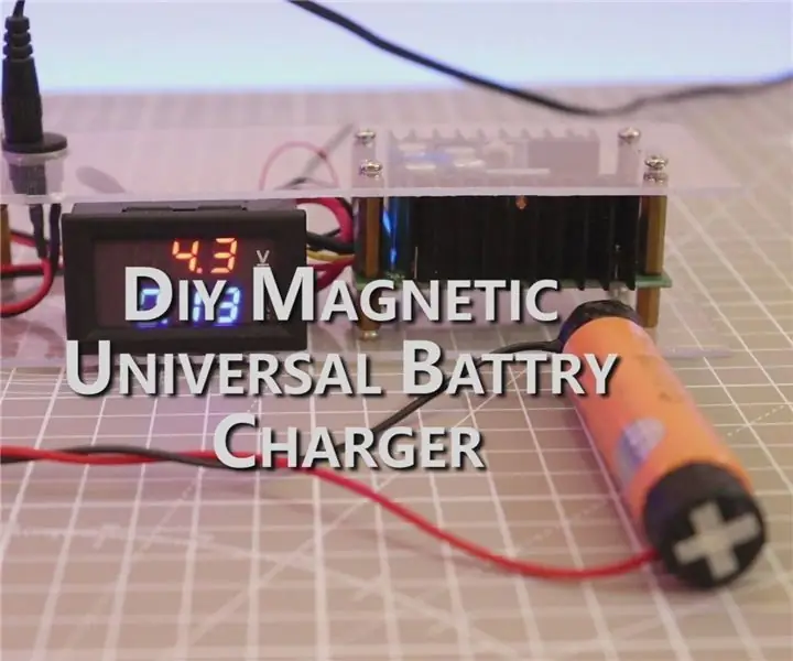 DIY universell batteriladdare med magnetiska terminaler: 5 steg