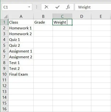 תווית גיליון Excel