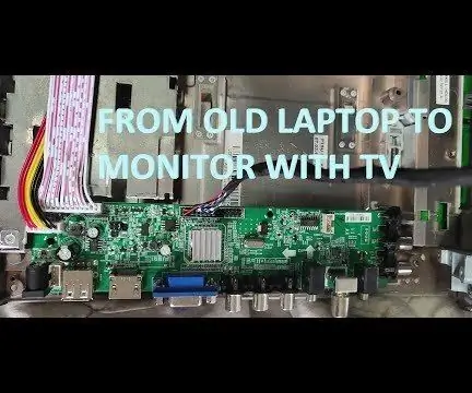 Köhnə Laptopdan Rəqəmsal TV ilə Xarici Monitora: 6 addım