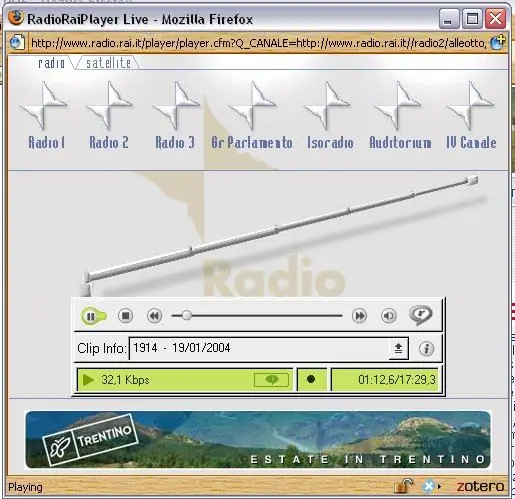 Capture la URL de transmisión de audio