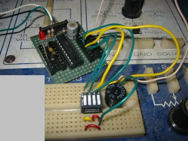 Schakelaars lezen met ATtiny2313: 9 stappen