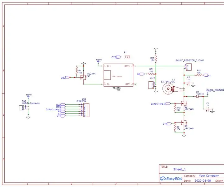 Adicionando regeneração no Arduino ASCD 18650 Smart Charger / Discharger de Brett: 3 etapas