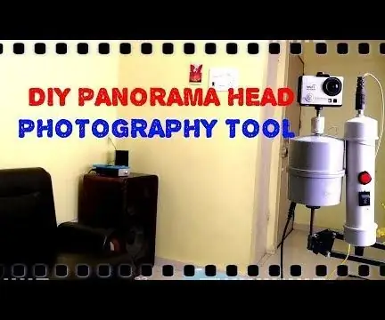 DIY Motoriseret Panorama Head Photography Tool: 6 trin (med billeder)