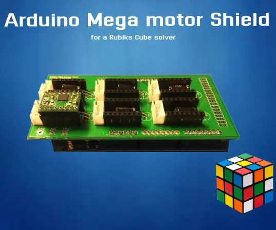 Arduino Mega Stepper Shield pro Rubiks Cube Solver: 4 kroky