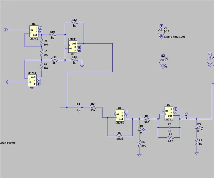 Mikro denetleyicili ve mikro denetleyicisiz DIY Emg Sensörü: 6 Adım