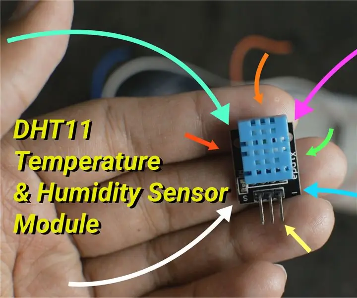 DHT11 Arduino көмегімен температура мен ылғалдылық сенсоры: 5 қадам