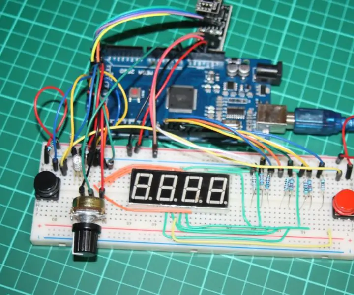 Kunci Gabungan Tanpa Wayar Arduino Dengan Paparan Segmen NRF24L01 dan 4 Digit 7: 6 Langkah (dengan Gambar)