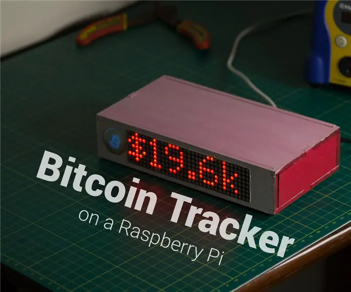 Bitcoin Tracker met 'n Framboos Pi: 14 stappe (met foto's)