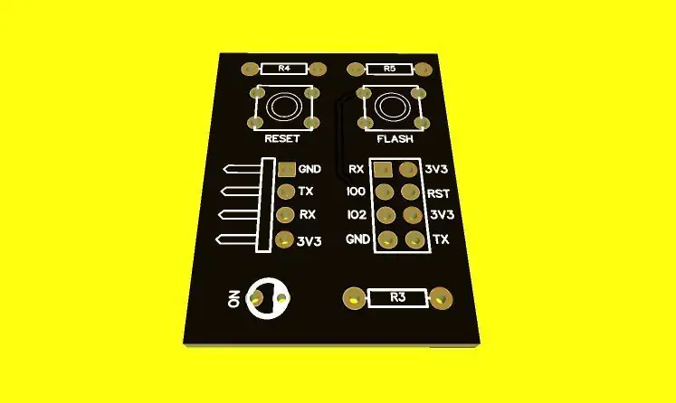 Papan Litar Bercetak Pengaturcaraan ESP01