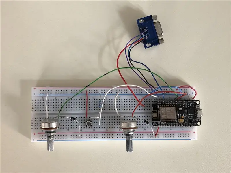 Menghubungkan Bahagian: Potentiometers dan Butang