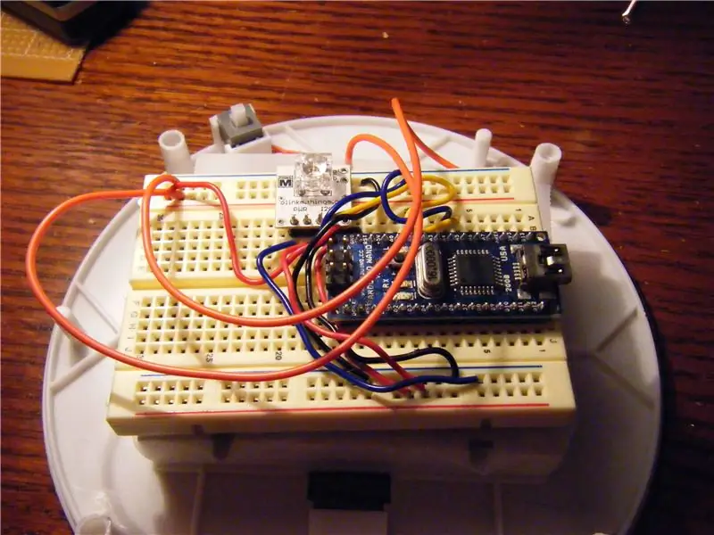 Dodajte Breadboard, Arduino in BlinkM