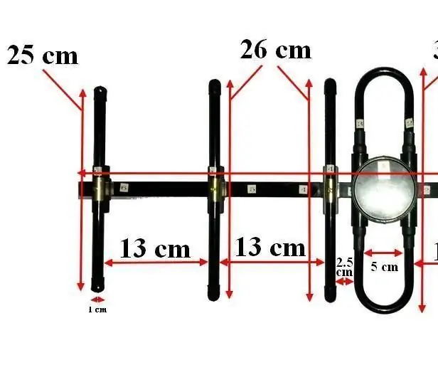 ~ 450MHz Yagi-antenne: 5 stappen