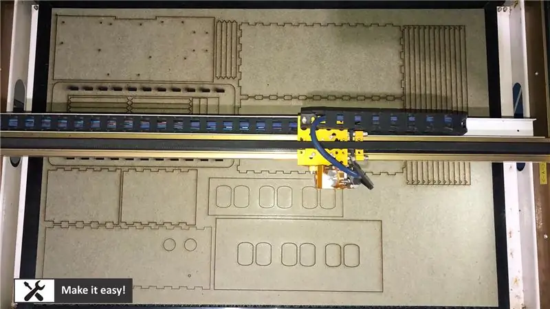 ตัด MDF Case ด้วย Laser