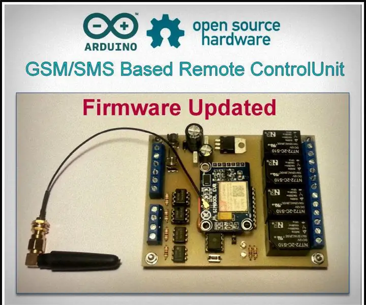 Unité de télécommande GSM/SMS basée sur Arduino : 16 étapes (avec images)