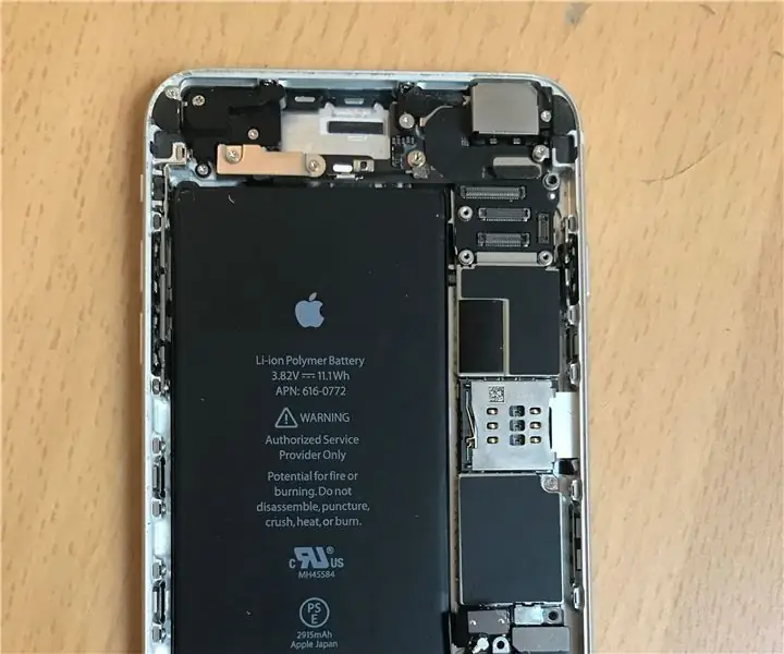 Înlocuirea bateriei iPhone 6 Plus: Ghid pentru înlocuirea bateriei interne: 12 pași (cu imagini)