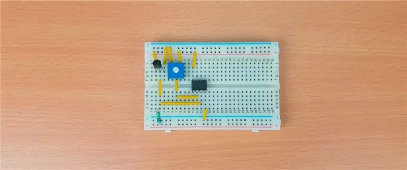 Connecteu el pin 3 del LM358 al sensor de temperatura