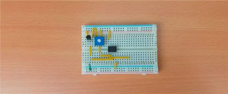 Csatlakoztassa az LM358 vezeték 1 -es vezetékét az IC chipmotor meghajtó csatlakoztatásához