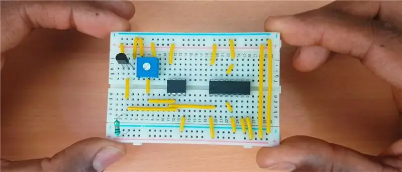 Feu el mateix per a la connexió de la terminal de terra del pa segons el diagrama del circuit respecte a la figura que es mostra a continuació