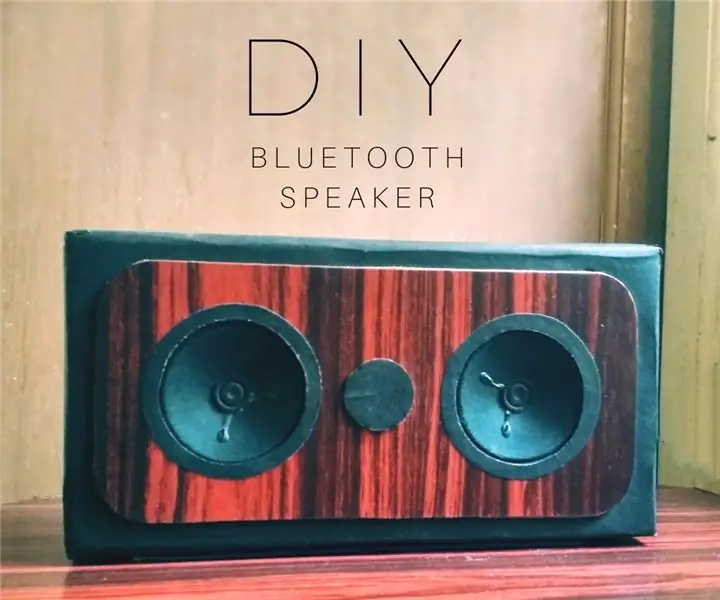 Ένα όμορφο DIY Bluetooth Speaker Build: 9 βήματα (με εικόνες)