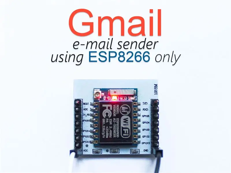 ESP8266 GMail küldő