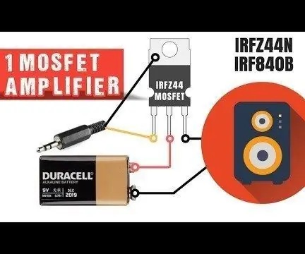 Amplificador bàsic d'àudio simple: 5 passos