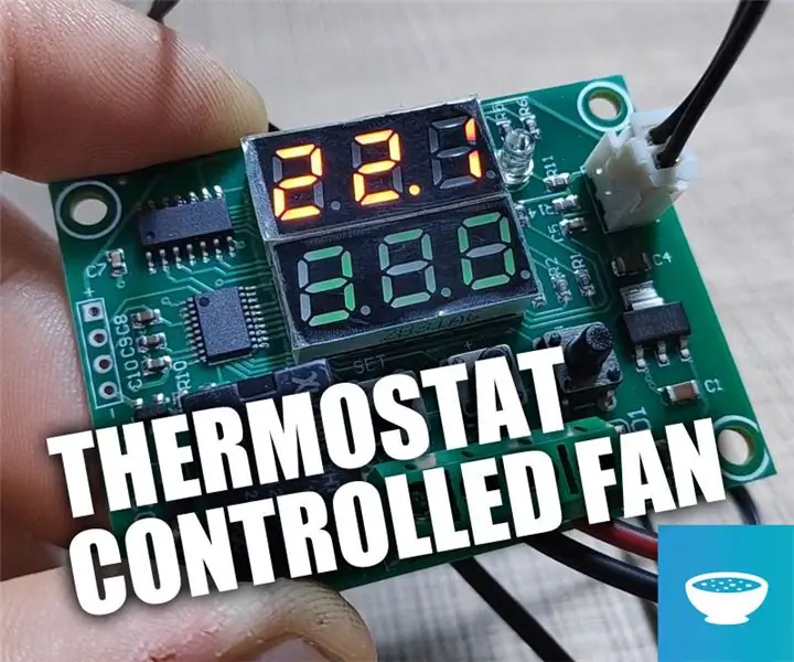 Control del termostato de un ventilador de intercambio de calor: 7 pasos (con imágenes) Control del termostato de un ventilador de intercambio de calor: 7 pasos (con imágenes)