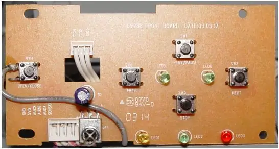 Ikonekta ang DVD Drive at IR Receiver Leads sa Front Control Board