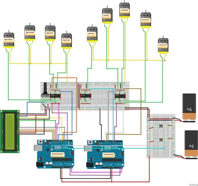 अपने Arduino को L293D सेट-अप में तार-तार करना