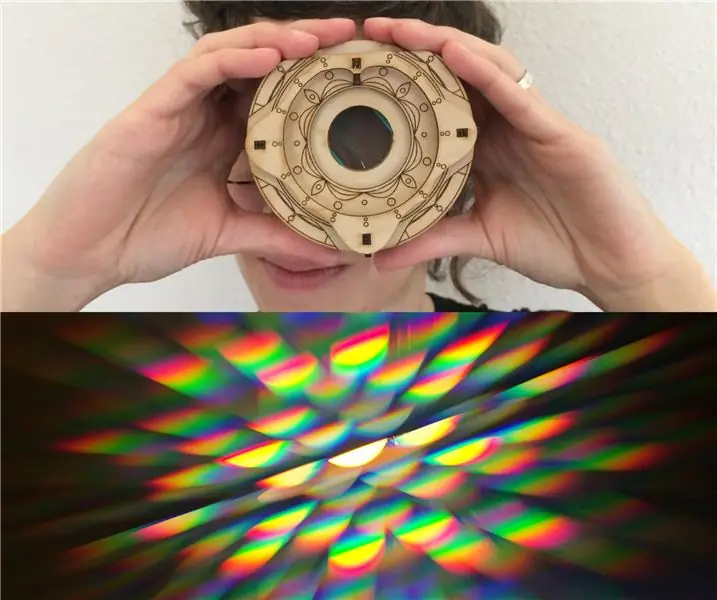 Kaléidoscope à réseau de diffraction : 7 étapes (avec photos)