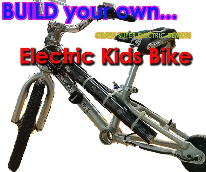 Elektrický detský bicykel: 5 krokov