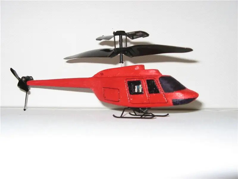 Corpo em escala Bell Jetranger para Silverlit PicooZ Micro-RC-Helicopter: 4 etapas