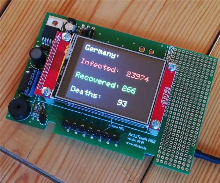 ESP32 uchun COVID-19 real vaqtda kuzatuvchisi: 3 qadam