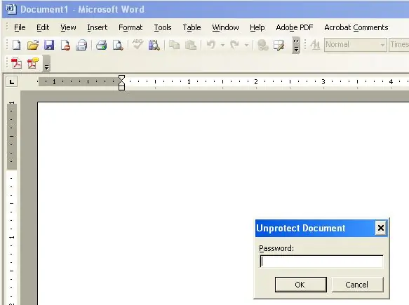 إزالة كلمة مرور حماية Office 2003: 3 خطوات