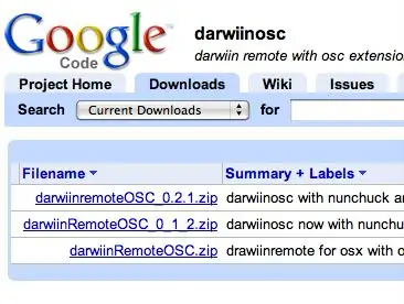 Rub tawm OSC Version ntawm DarwiinRemote