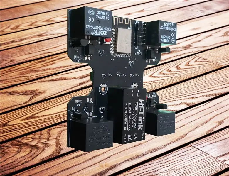 WI-Fi-kontrollert 4CH-relemodul for hjemmeautomatisering