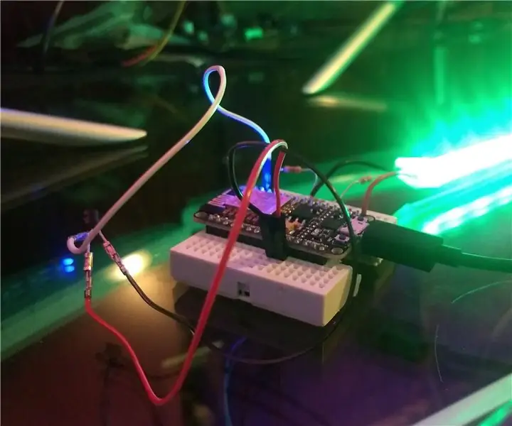 WiFi LED trak + temperaturni senzor z ESP8266: 6 korakov