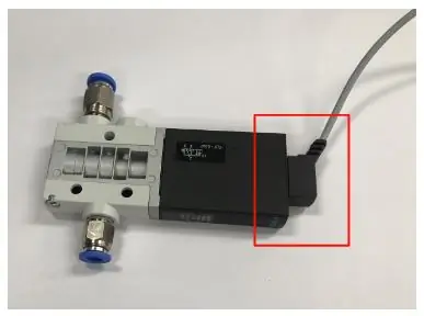 Sambungkan Kabel ke Injap Kawalan