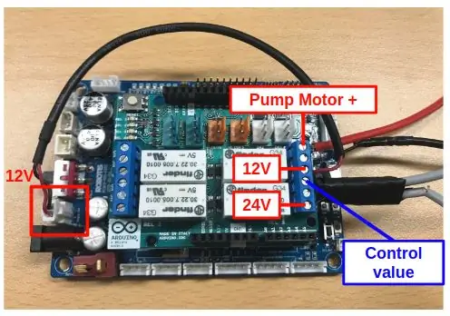 Lidhni Furnizimin me Energji, Sistemin e Thithjes dhe Mburojën Arduino