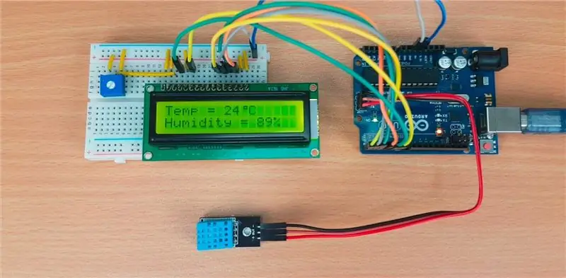 Humiditeitsensorsisteem DHT11 op Arduino