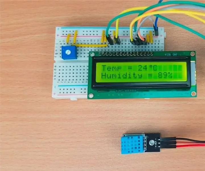 Sustav osjetnika vlage DHT11 na Arduinu: 18 koraka