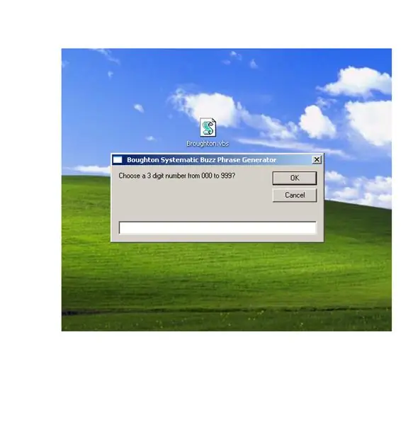 Sustavni generator buzz fraza.vbs: 6 koraka