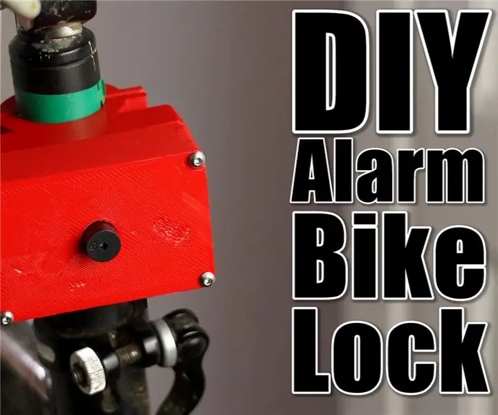 DIY Alarm Bike Lock (aktivovaný šok): 5 krokov (s obrázkami)