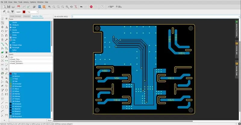 PCB -ontwerp: onderste routing