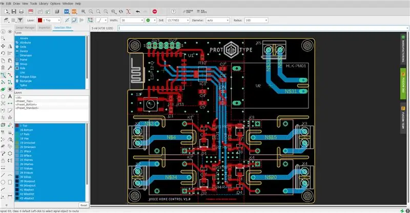 Projekt PCB: dolne prowadzenie