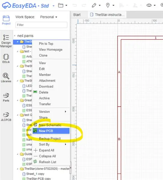 Importeer de.dxf in EasyEDA om de aangepaste vorm te maken